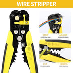 Self-Adjusting Wire Stripper Tool, 3-in-1 Heavy Duty Automatic Electrical