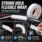 SWRT White Electrical Tape, 6 Pack, 0.7 in x 66 FT, Vinyl Tape - color: White