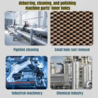 50 in Flexible Rods Pipe Cleaning Wire Brush for Drills