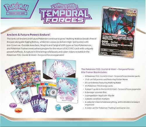 Pokemon TCG: Scarlet and Violet: Temporal Forces: Elite Trainer Box: Walking Wake
