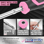 Amartisan 18-in-1 Multi-bit Screwdriver Set - color: Pink, size: 18-in-1 Multi-bit Screwdriver Set