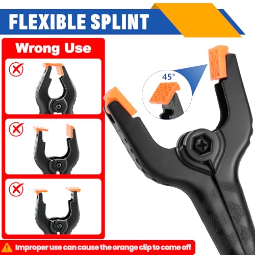 72 Pack 3.5 inch Plastic Spring Clamps, Backdrop Clips - size: 3.5in-72P