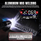 ANDELI Aluminum MIG Welder145A, 4-in-1,110V/220V - color: Red4