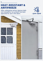 Automatic Door Closer Medium Size for Home & Commercial, Heavy Duty No Slam Mechanism, Silver - size: Medium, style: Silver