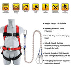 TT TRSMIMA Safety Harness Fall Protection Kit: Roofing Harness for Work - style: Red