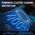 Tile Vibration Tool 250mm Suction Cup 882lbs/400kg Adsorption Handheld Tile Installation Leveling Machine Tile Vibrator Tool for Tiling Leveling Laying Max.28000r/Min 9 Speeds