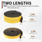 Yotache Foam Strips with Adhesive 1" W X 3/8" T, 13 Ft Length - size: 1"x3/8"x13 FT