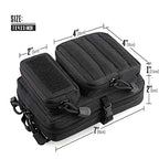 LIVANS Tactical Molle Utility Pouch, EDC Tool Pouch, Small Admin Pouch - color: Black