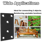 35‑Pack Flat Metal Brackets, 3.12" 304 Stainless Steel Brackets - size: 35PCS-3.15'' Flat Plates