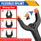 20 Pack 6 inch Plastic Spring Clamps, Black Heavy Duty Clips - size: 6in-20P