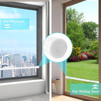 Window Security Bars Adjustable Sliding Glass Door Lock Bars - color: White-1Pcs, size: 15.7''-27.5''