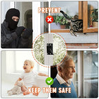 Window Sash Lock Black Security Sliding Window Locks & Sash Locks ZUONAI 2 Pack Cam Sash Locks for Double Hung Window Latch Lock Security Vinyl Window Sash Lock and Keeper Replacement Parts & Hardware - color: Black