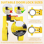 Door Hinge Jig with Door Lock Installation Kit,Door Hinge Mortiser Template - size: C