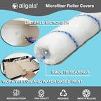 Allgala 12-Piece 4" Mini 3/8" Nap Shedless Microfiber Paint Roller Cover - TH10306 - size: 4" Mini (Pack of 12)