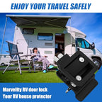 Marvelity Upgraded RV Door Lock Replacement, Black