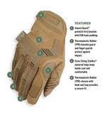 Mechanix Wear M-Pact Tactical Touchscreen Work Gloves Brown XX-Large - color: Brown, size: XX-Large
