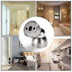 Sumnacon Powerful Magnetic Doorstop 2 Pcs Stainless Steel Mini Door Stopper - color: Silver