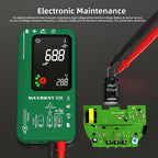 Digital Multimeter Infrared Thermometer Rechargeable Smart Voltmeter 9999 Counts Electrical Current Tester Capacitance, High/Low Voltage Diode Tester for LED Automotive Electrician Electronic