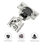 Ravinte 5/8 Inch Overlay Soft Close Hinge Kitchen Cabinet Hinges 50 Pack - size: 5/8 inch Overlay