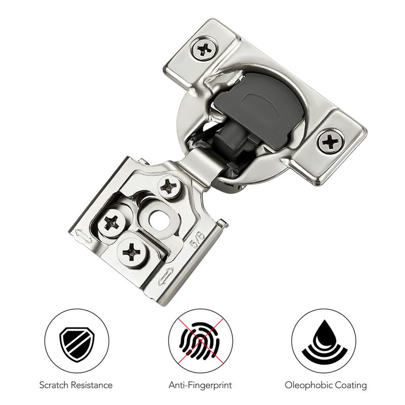 Ravinte 5/8 Inch Overlay Soft Close Hinge Kitchen Cabinet Hinges 50 Pack - size: 5/8 inch Overlay