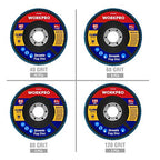 WORKPRO 20-Pack Zirconia Flap Discs, 4-1/2" x 7/8", T29 - style: Multi Grit