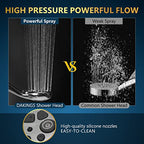 6 Spray Modes High Pressure Handheld Showerhead Set Upgraded - color: ‎Premium Chrome