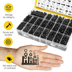 1760PCS M2 M3 M4 M5 Metric Hex Socket Head Screws Assortment Kit - size: M2M3M4M5 1760pcs