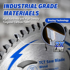 10 Pack 7-1/4 Inch 24T Circular Saw Blade for Wood 5/8" Arbor - size: 7-1/4 In 24T(10PCS)