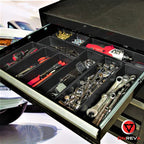 ONREVA Tool Box Organizer Tray Divider Set, Extra Large Toolbox Trays, Tool Box Organizers and Storage Kit, Rolling Tool Chest Drawer Bins, Hardware Screwdrivers Pliers Organization, 6pcs