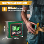 Digital Angle Finder with Laser, 4 Side Magnetic Inclinometer