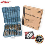 Hi-Spec SAE HSS Drill Bit Set for Metal, Wood and Drywall, 1/16-3/8 in - size: 99pc