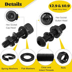 2300PCS M3 Hex Socket Head & Button Head Screws Nuts Assortment Kit - size: M3 2300pcs