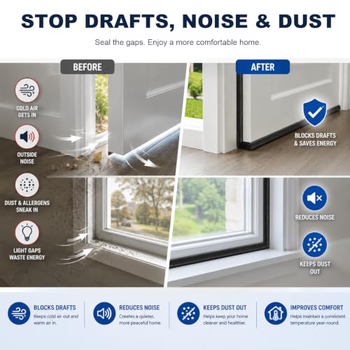Storystore Self Adhesive Foam Weather Stripping, 1/2"x1/8"x16.5FT Door Seal - size: 1/2In x 1/8In x16.5Ft