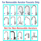 7 PCS Female Thread Faucet Adapter Kit, Sink Faucet Aerator Adapter - color: Silver, size: FMulti-M22