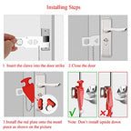 Portable Door Lock for Travel, No-Drill Hotel Security Lock -1 Pack - color: Lock 1Pack