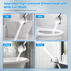 Hibbent All Metal cUPC Certified High Pressure Rainfall 10'' Shower Head - color: Chrome, style: Square 10''