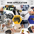 HORUSDY 140-Piece Magnetic Screwdriver Set with Plastic Racking, Includes SAE & Metric Hex Keys, Precision Screwdriver and Magnetizer Demagnetizer DIY Tools for Men Tools Gift - style: 140-Piece Magnetic Screwdriver Set with Plastic Racking