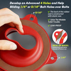 Toilet Flange Repair Kit & Elastic Wax Ring with Caulk Tape, Universal Fit - style: TF02-RI Flange Kit