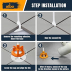 ALBO Tile Leveling System Protection Plates - 100 PCS - Clear Scratch - Resistant Shields for Professional Floor & Wall Installation Compatible with Self-Leveling Spacer Kits, Fits All Tile Sizes - style: Protection Plates 100 PCS