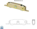 520 Sliding Patio Door Panel Rollers - Steel Ball Bearing