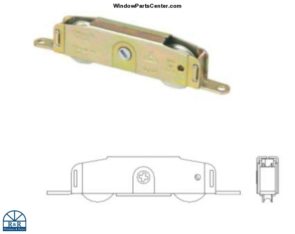 520 Sliding Patio Door Panel Rollers - Steel Ball Bearing
