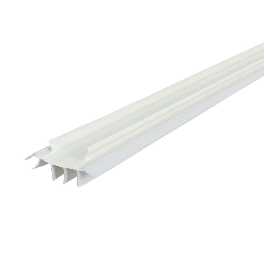 36 in. White Vinyl Concealed Kerf/Channel Fit Under Door Seal