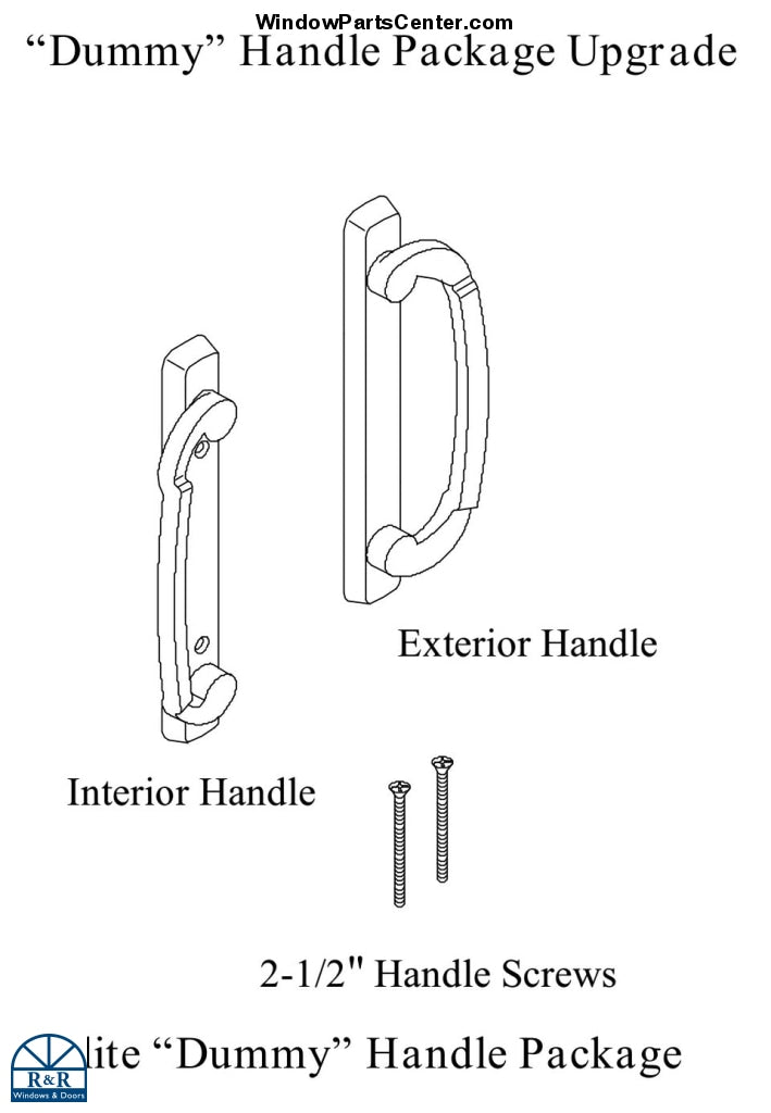 522-085472 - CHES Elite "C" Dummy Handle Set Bronze - Hurd Sliding Patio Doors