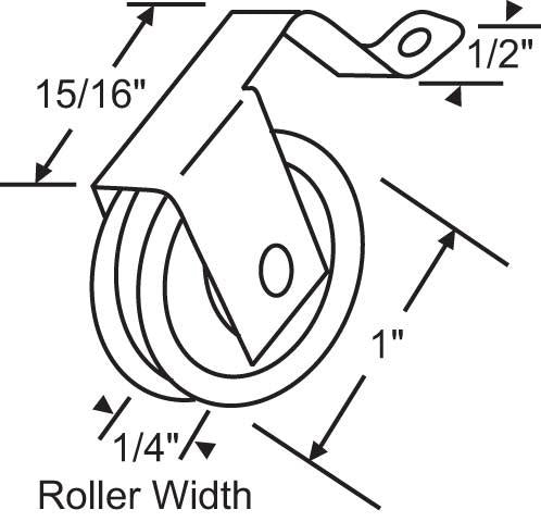 529 Screen Roller for Sliding Patio Door