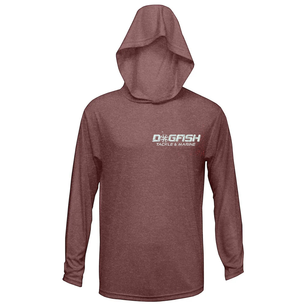 Dogfish Long Sleeve Hooded Micro Florida Unchained Logo