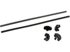 Halfords Advanced A108 108cm Aluminium Aero Roof Bars Pair T-Track - Silver