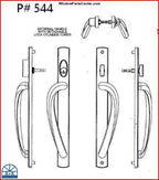544 -AmesburyTruth Signature Style Handle Set Two Point Locking For Sliding Patio Door