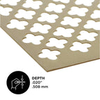 0.020 in. Mill Aluminum Sheet Cloverleaf