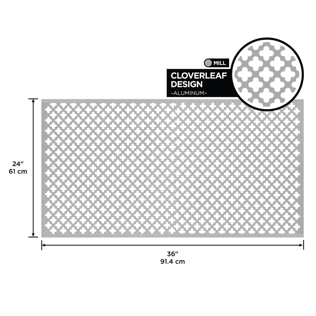 0.020 in. Mill Aluminum Sheet Cloverleaf