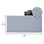 Silver Aluminum Sheet Diamond Tread